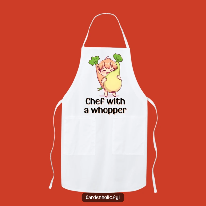 Funny Veggie Apron: Character Giant Vegetable Chef, Humorous Kitchen Garden Gift!