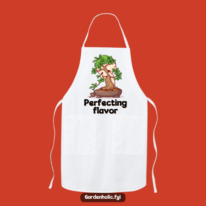 Funny Bonsai Gardener Apron: Character Pruning Tree, Hilarious Kitchen & Garden Gift