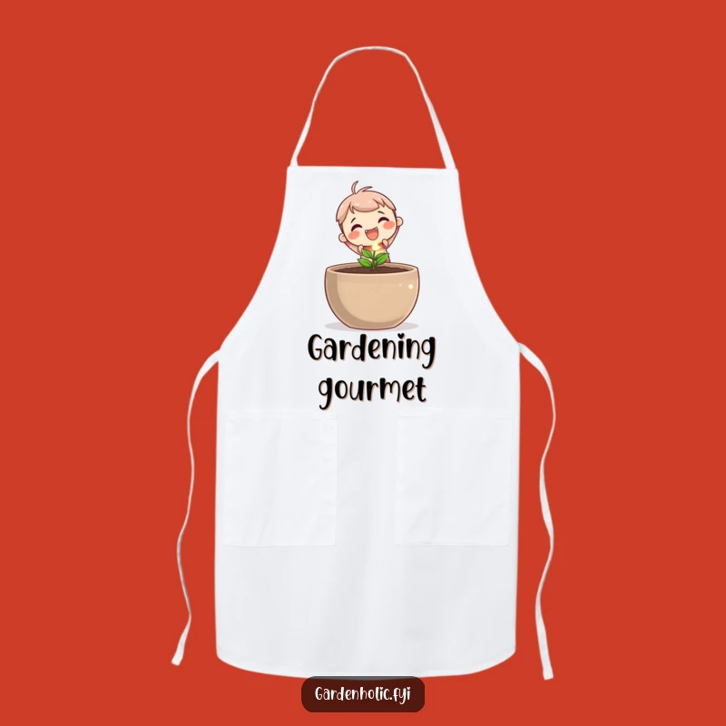 Funny Gardener Apron: Planting Chef Style, Perfect Gift for Garden Cooks