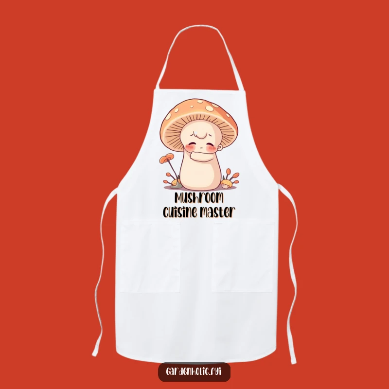 Funny Mushroom Hugger Apron - Kitchen Fun Character Cuddle, Practical Funny Gift for Cooks