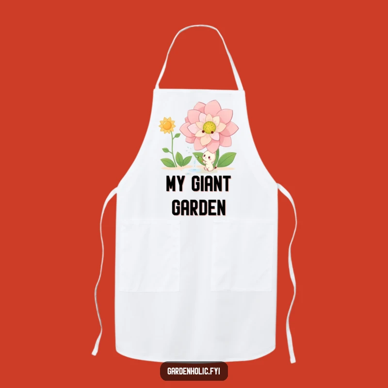 Funny Watering Apron: Creature Giant Flower Chef, Humorous Garden-to-Table Gift!