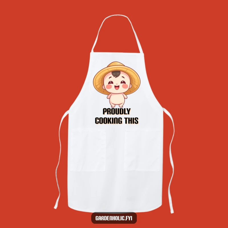 Funny Proud Apron: Entity Straw Hat Chef, Humorous Gift for Celebrations!