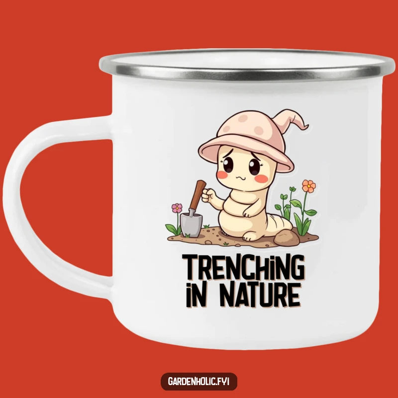 Funny Worm Gardening Camping Mug - Brew Up Garden Plans!