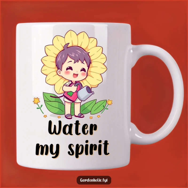 Funny Gardener Mug: Happy Flower Watering, Perfect Gift for Plant Parents