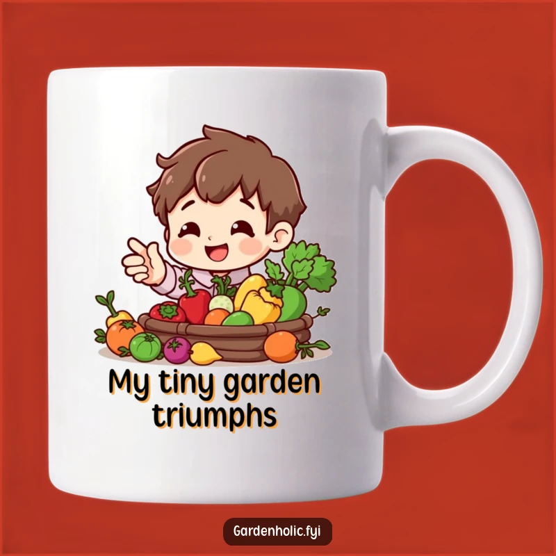 Funny Harvest Character Mug - Joyful Gardener's Funny Gift