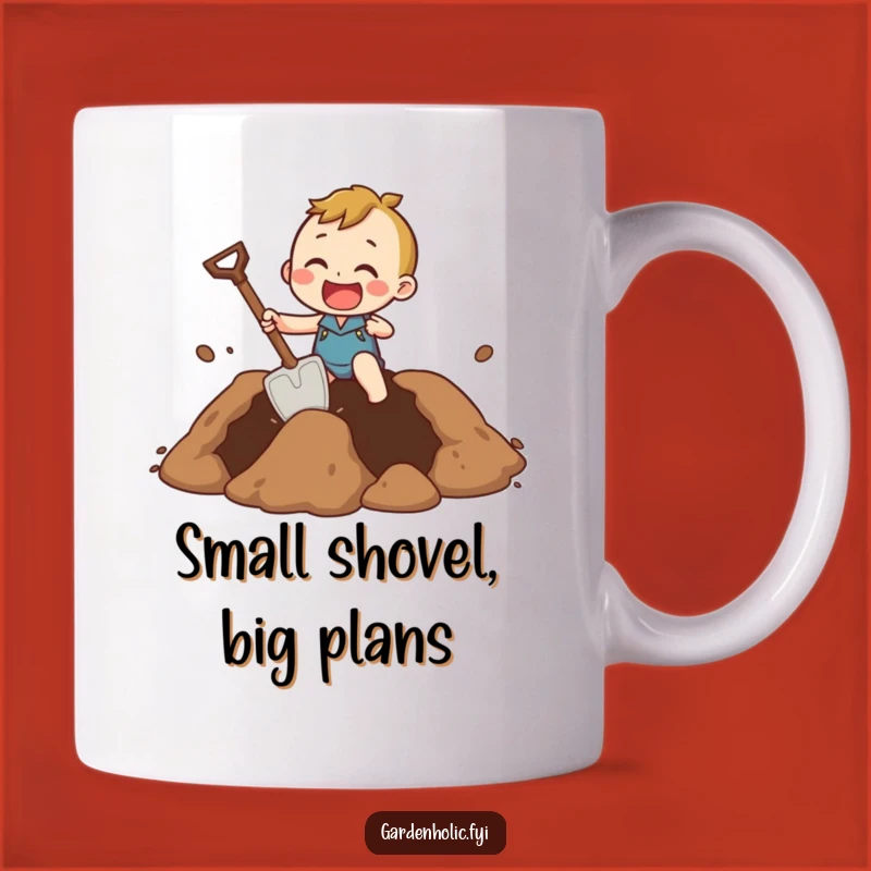 Funny Digging Mug: Giant Hole, Tiny Shovel Humor, The Perfect Funny Gift