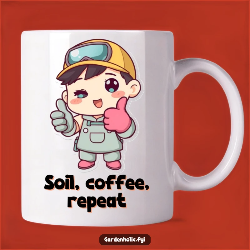 Funny Gardener Thumbs Up Mug: Perfect Gift for Tending & Smiling