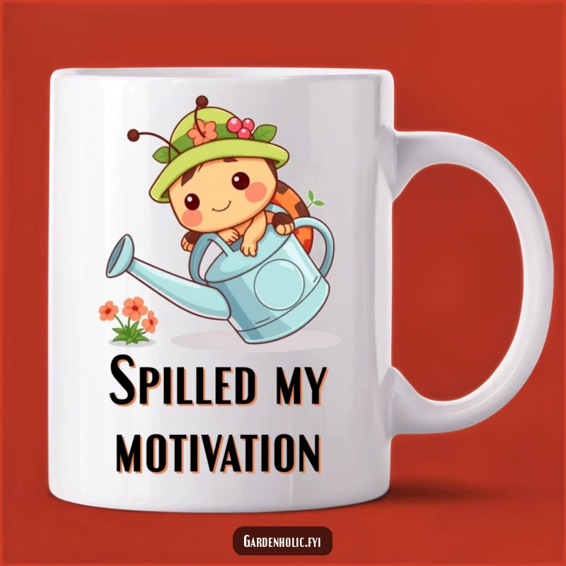 Funny Ladybug Gardener Mug: Hilarious Garden Mishap Gift for Clumsy & Cute Friends