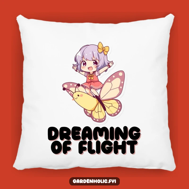 Funny Butterfly Rider Pillow - Soft Character Flight, Cozy Funny Gift for Comfort