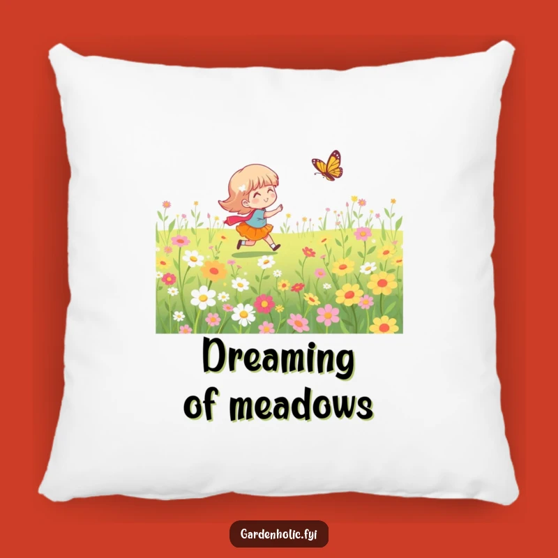 Funny Butterfly Chase Pillow - Cozy & Cute Decorative Accent