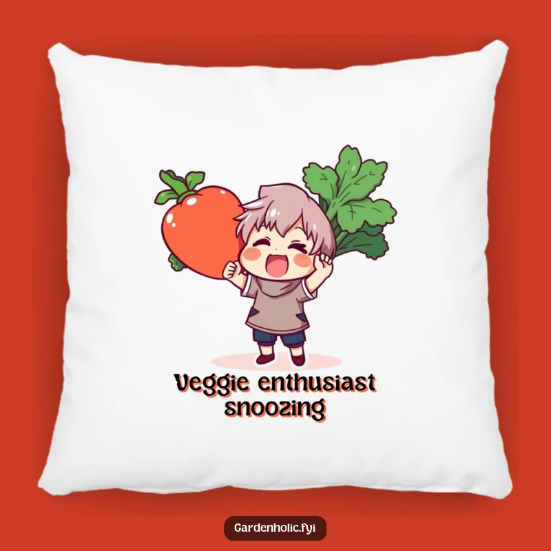 Funny Garden Pillow: Cozy Up with a Hilarious Giant Vegetable Accent Pillow