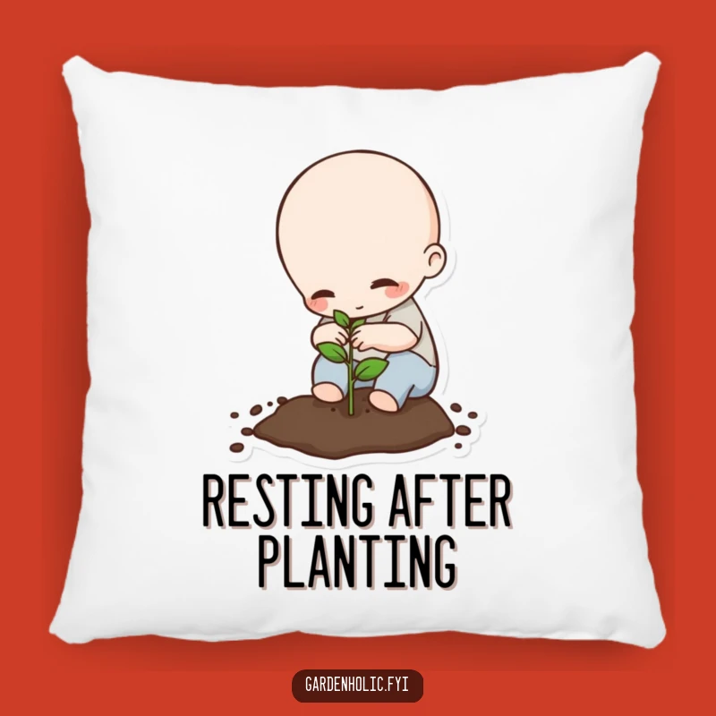 Funny Planting Pillow: Cozy Tiny Being Seed Comfort, Humorous Gift!