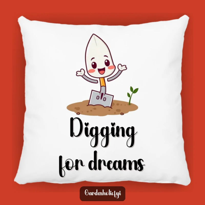 Funny Trowel Flipping Pillow: Cozy Gardening Accent, Perfect Gift