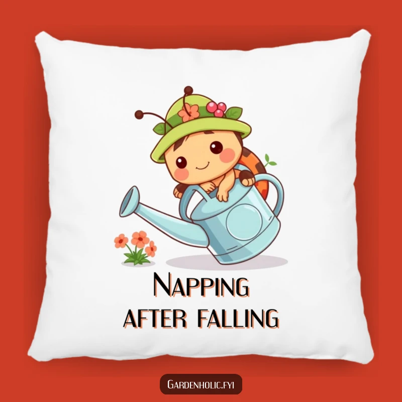 Funny Ladybug Pillow: Cozy Comfort for Garden Lovers & Clumsy Souls