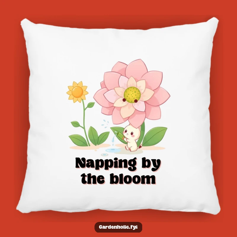 Funny Watering Pillow: Cozy Creature Giant Flower Comfort, Humorous Gift!