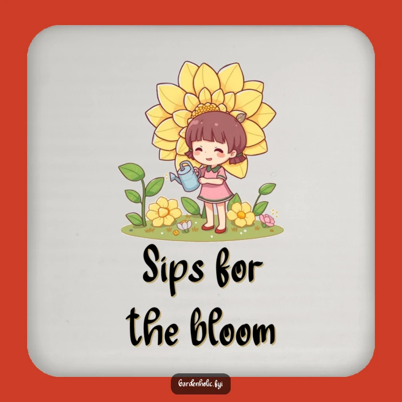 Funny Gardener Coaster: Protect Surfaces With Botanical Charm