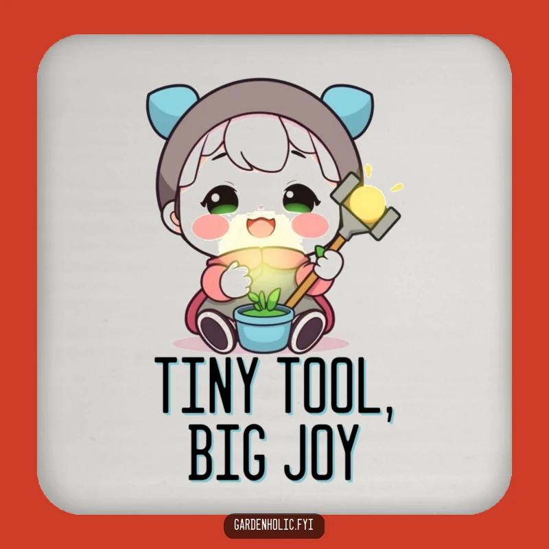 Funny Glowing Garden Tool Coaster: Protect Surfaces with Plant Charm!