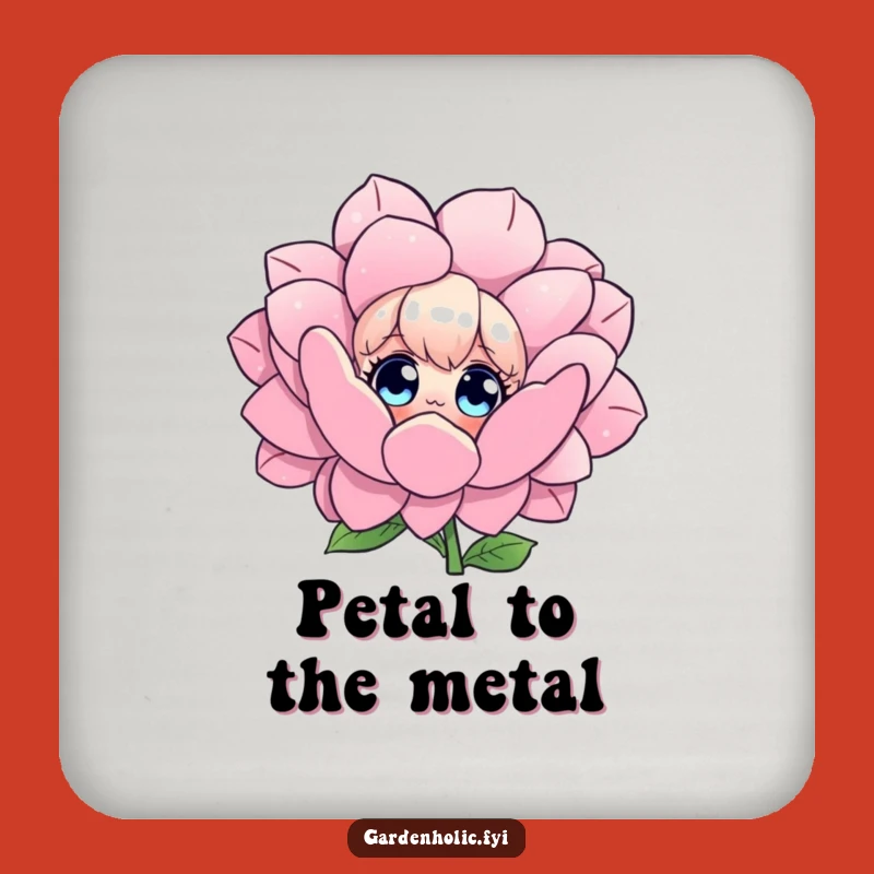 Funny Flower Admirer Drink Coaster: Protect Surfaces with Floral Fun, Perfect Funny Gift