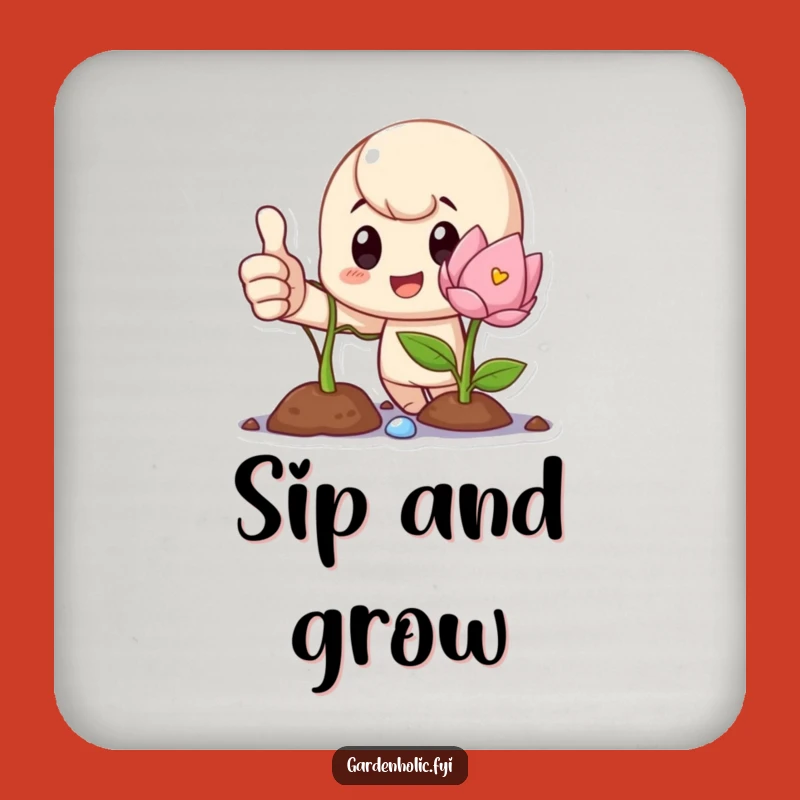 Funny Growth and Success Coasters: Proud Character Protection for Your Table!
