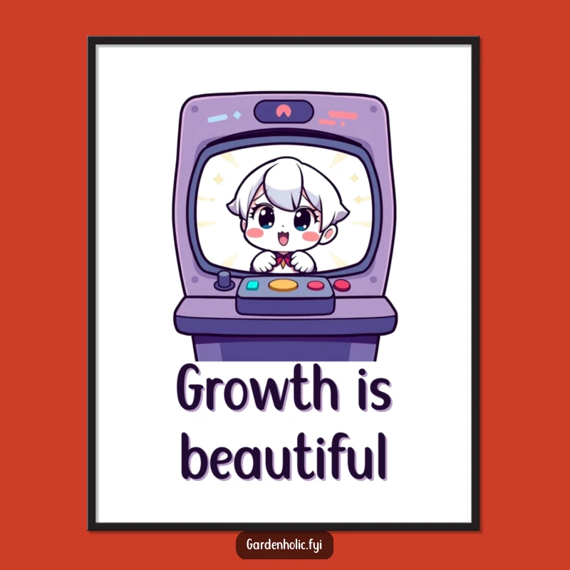 Funny Gardener Poster: Charming Character's Delightful Sprout Art