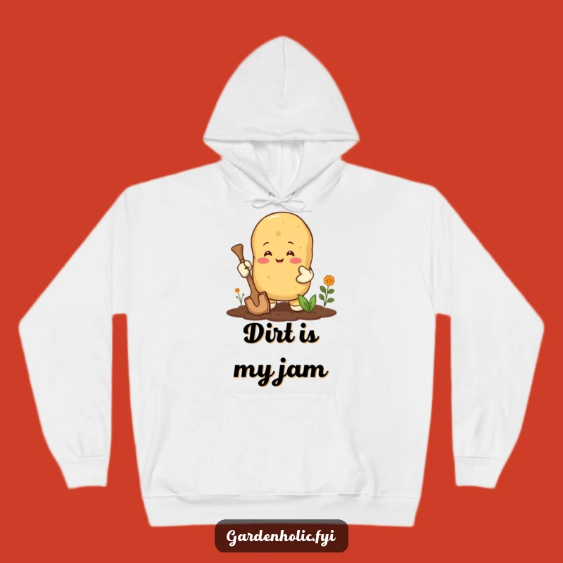 Funny Happy Potato Hoodie: Cozy Gardener Gift for Enthusiastic Spud Lovers