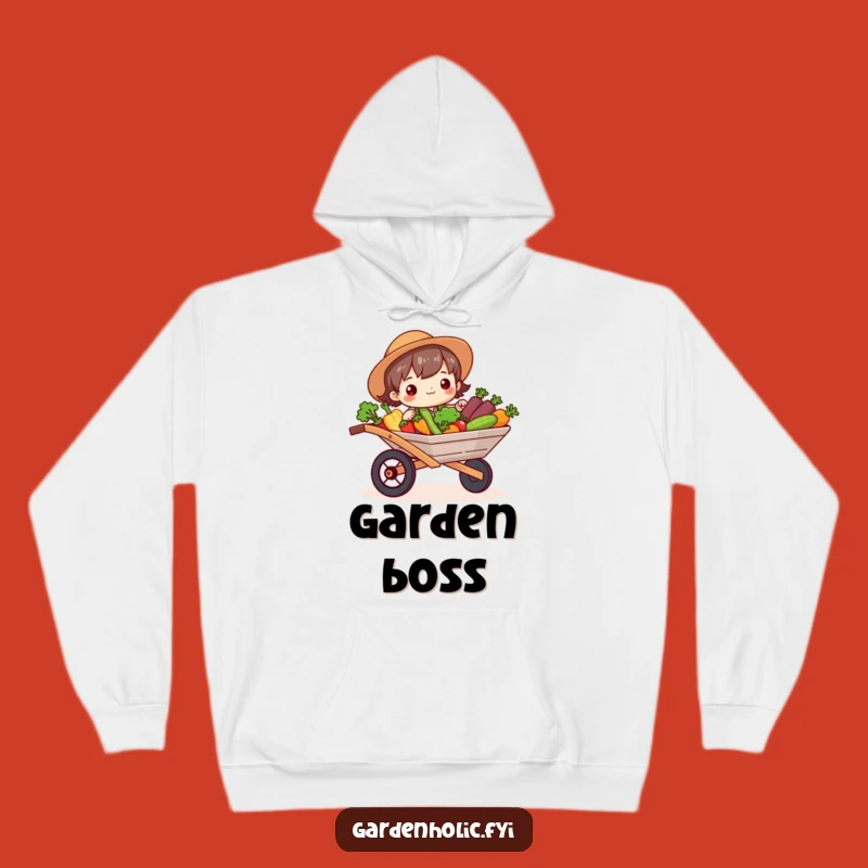 Funny Gardener Hoodie: Veggie Wheelbarrow Joy - Cozy & Fresh Gift