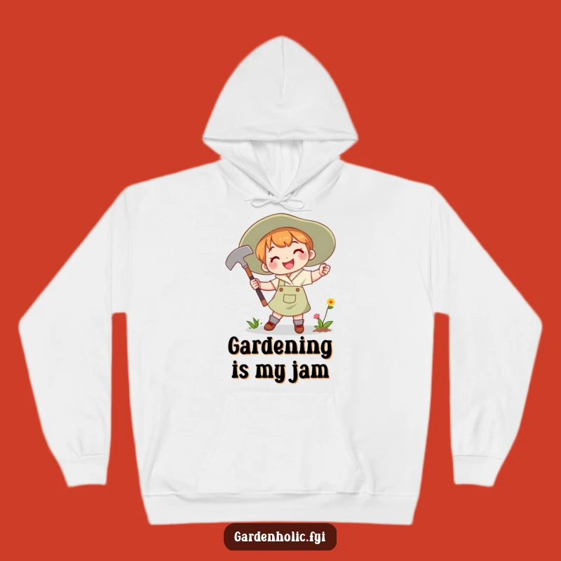 Funny Hoodie: Determined Gardener, Cozy Hoe Swinger Wear, Great Funny Gift