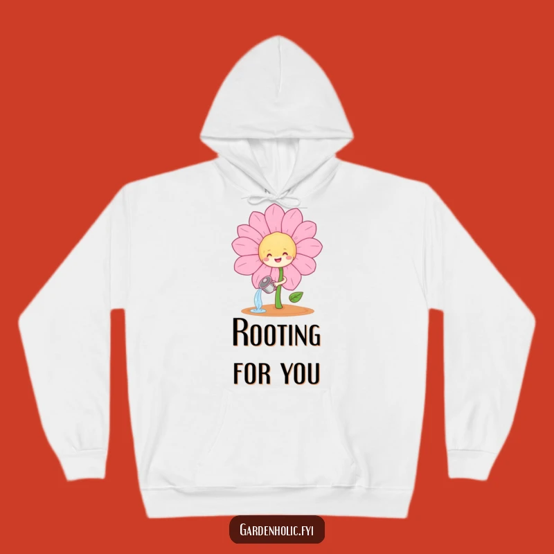 Funny Sprout Watering Flower Hoodie: Cozy Garden Comfort, Perfect Gift