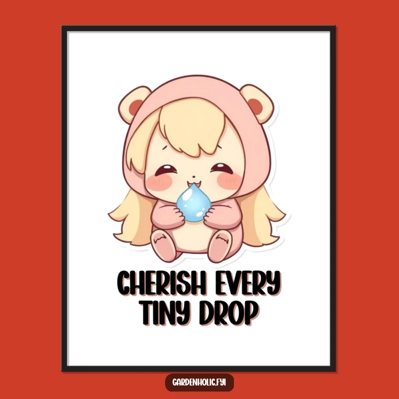 Funny Free Printable Wall Art: Dewdrop Serenity - Downloadable Art for a Peaceful Space