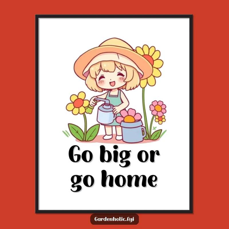 Free Printable Wall Art: Cheerful Gardener Downloadable Art for Nature Lovers