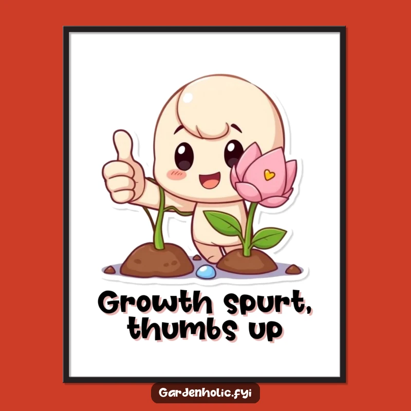 Free Printable Wall Art: Proud Sprout Growth Downloadable Decor