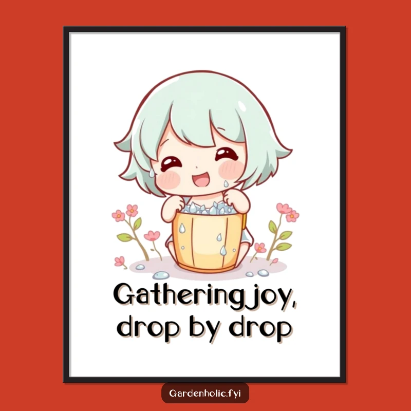 Free Printable Wall Art: Whimsical Dew Drop Collector Downloadable Decor