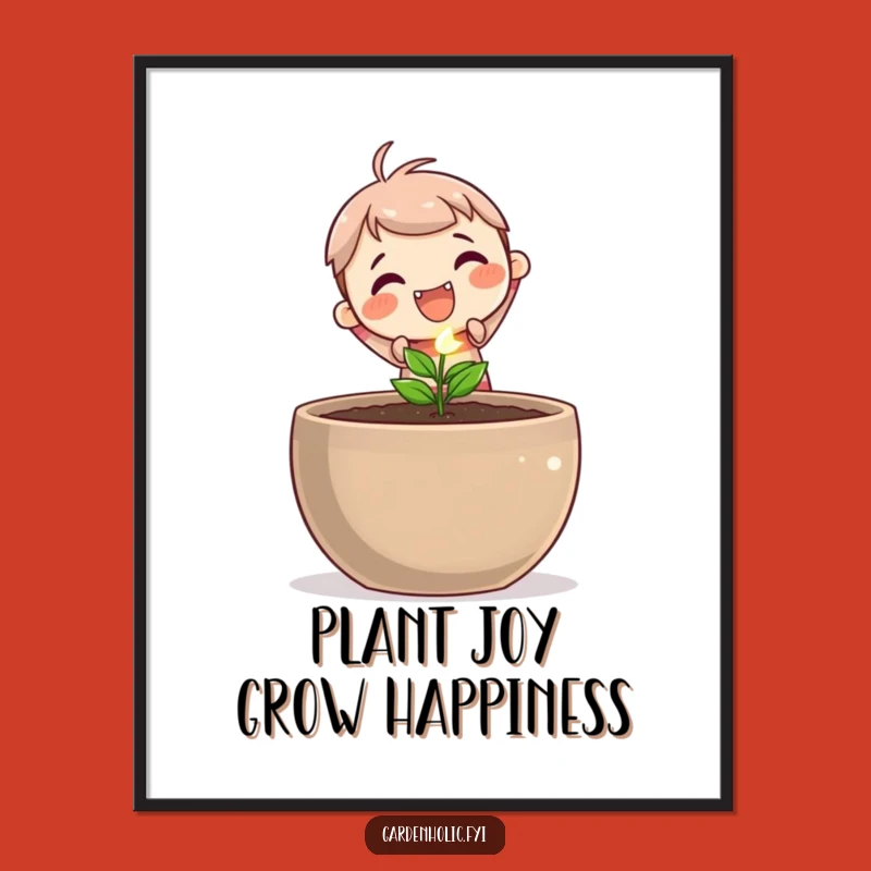 Free Printable Wall Art: Funny Planting Seed Downloadable Decor for Growth