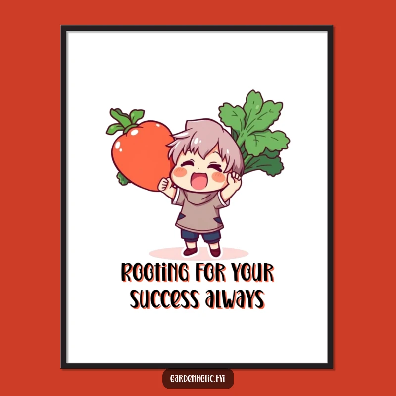 Free Printable Wall Art: Funny Giant Veggie Character Downloadable Decor