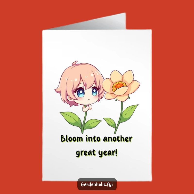 Free Printable Birthday Card: Nature Lover Character, Funny Downloadable Gift