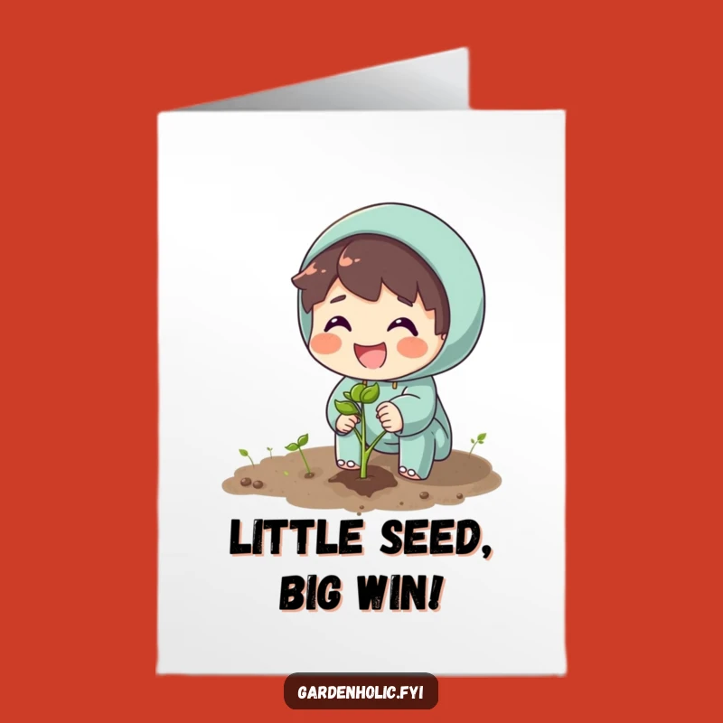Free Printable Congrats Card: Planting Success, Happy Smile, Perfect DIY Gift