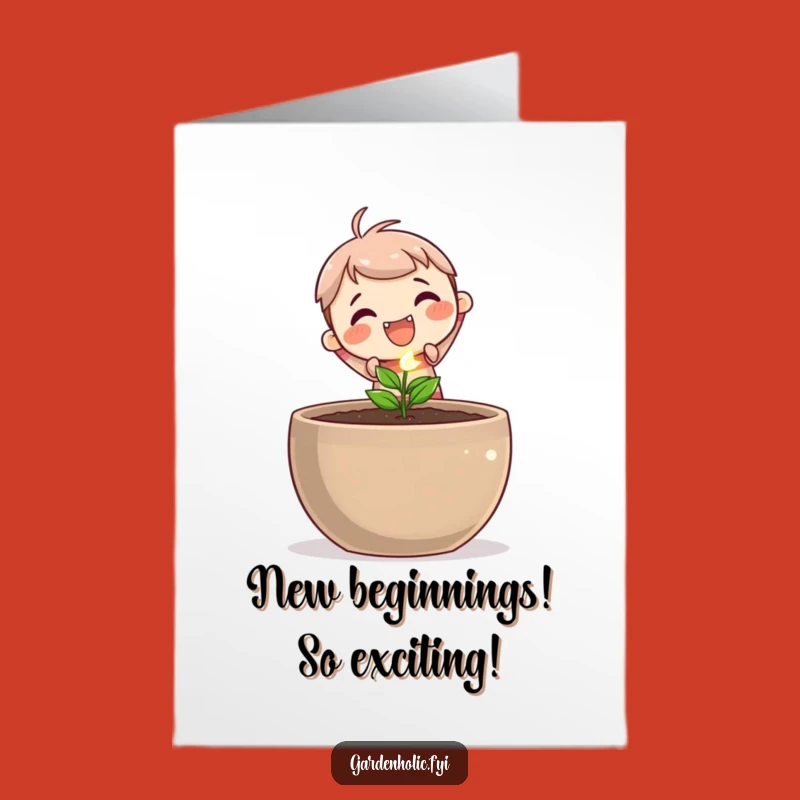 Free Printable Congrats Card: Funny Planting Seed Downloadable for New Beginnings