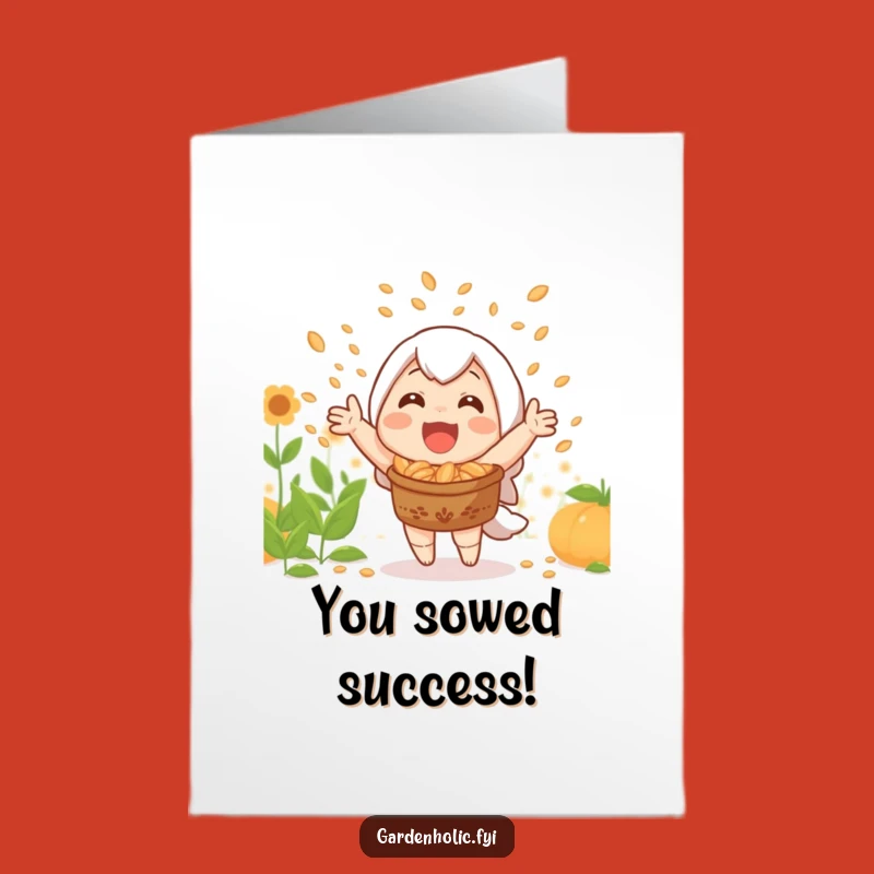 Free Printable Congrats Card: Joyful Harvest Seeds Success