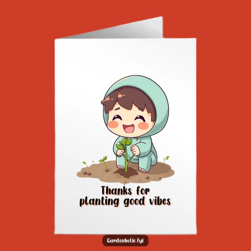 Free Printable Thank You Card: Planting Gratitude, Happy Smile, Easy DIY Gift