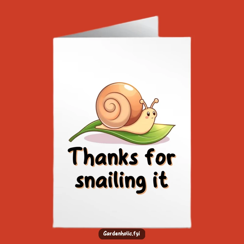 Free Printable Thank You Card: Snail's Sparkling Thanks, Humorous Downloadable Art