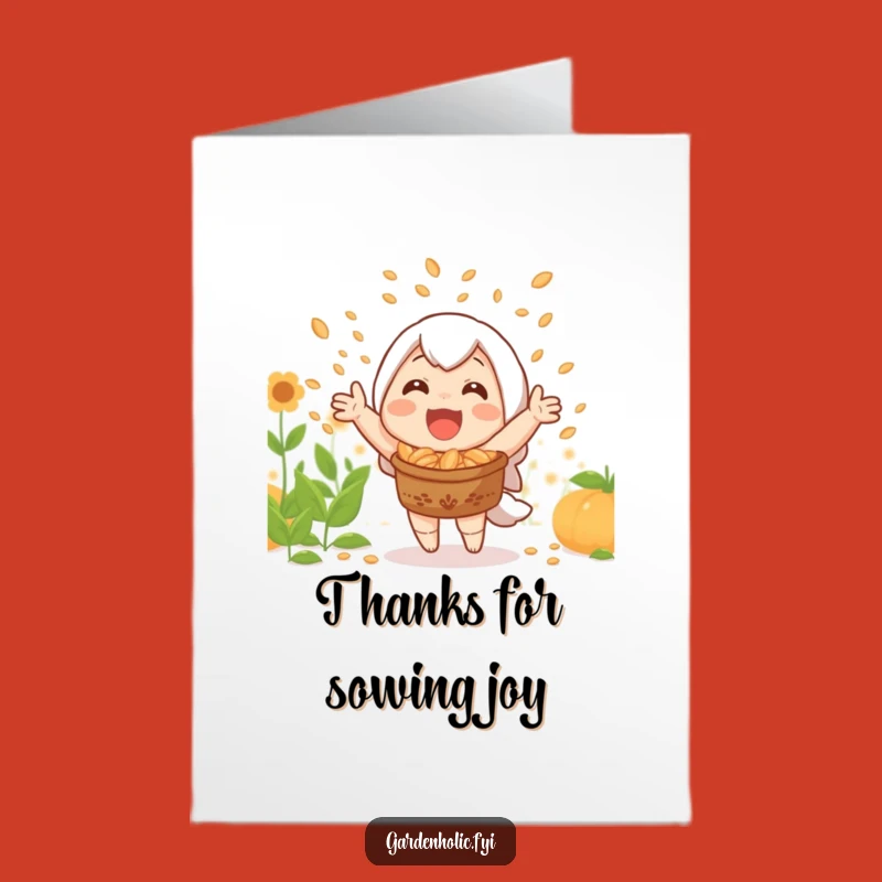 Free Printable Thank You Card: Joyful Harvest Seeds Gratitude