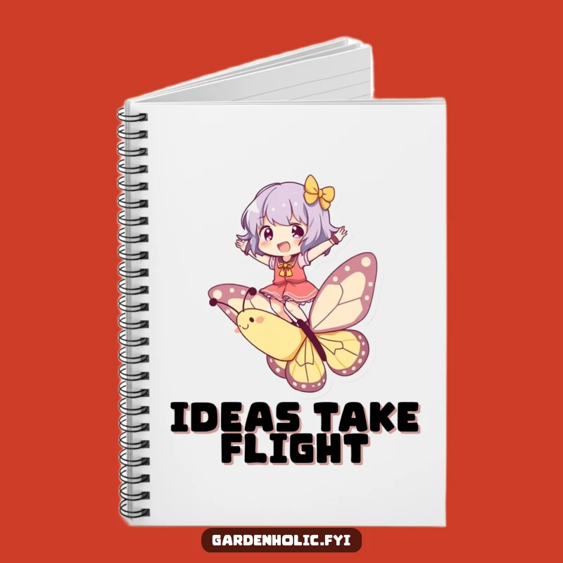 Funny Butterfly Rider Notebook - Journaling Character Flight, Creative Funny Gift for Ideas