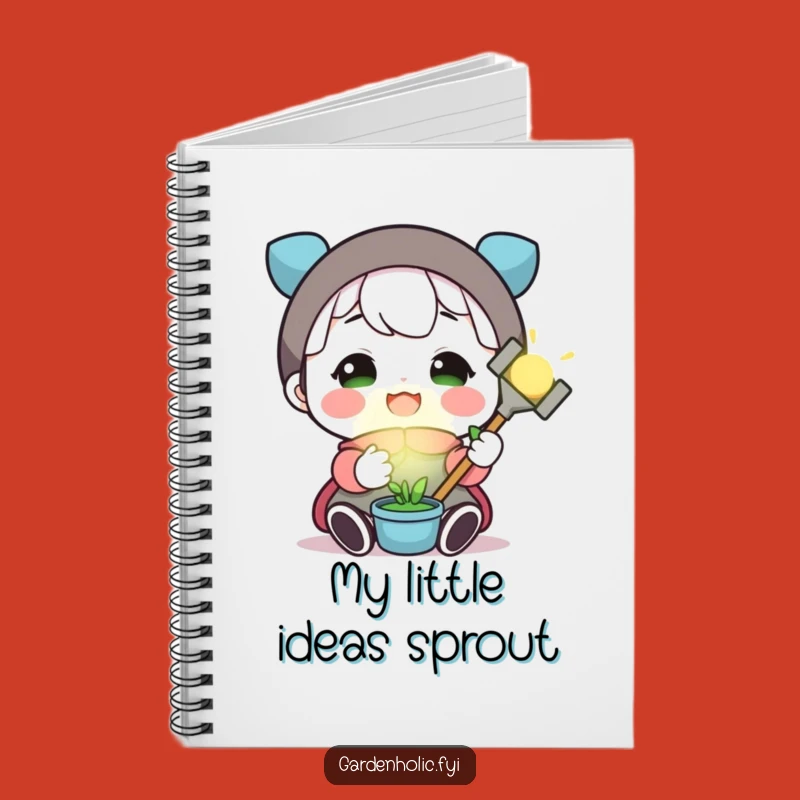 Funny Glowing Garden Tool Notebook: Jot Down Your Green Ideas!