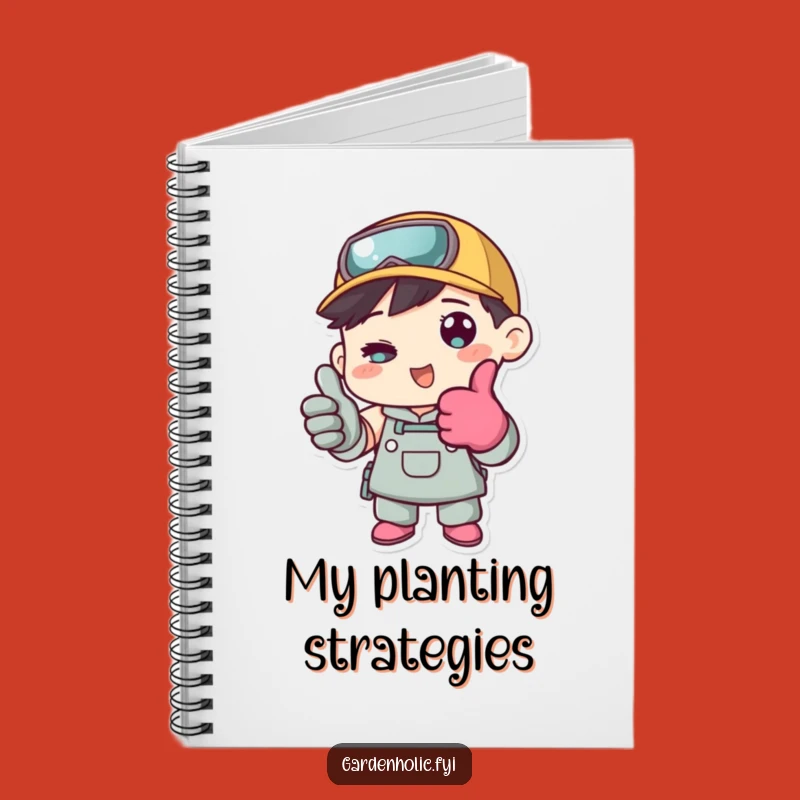 Funny Gardener Thumbs Up Notebook: Gift for Garden Planners