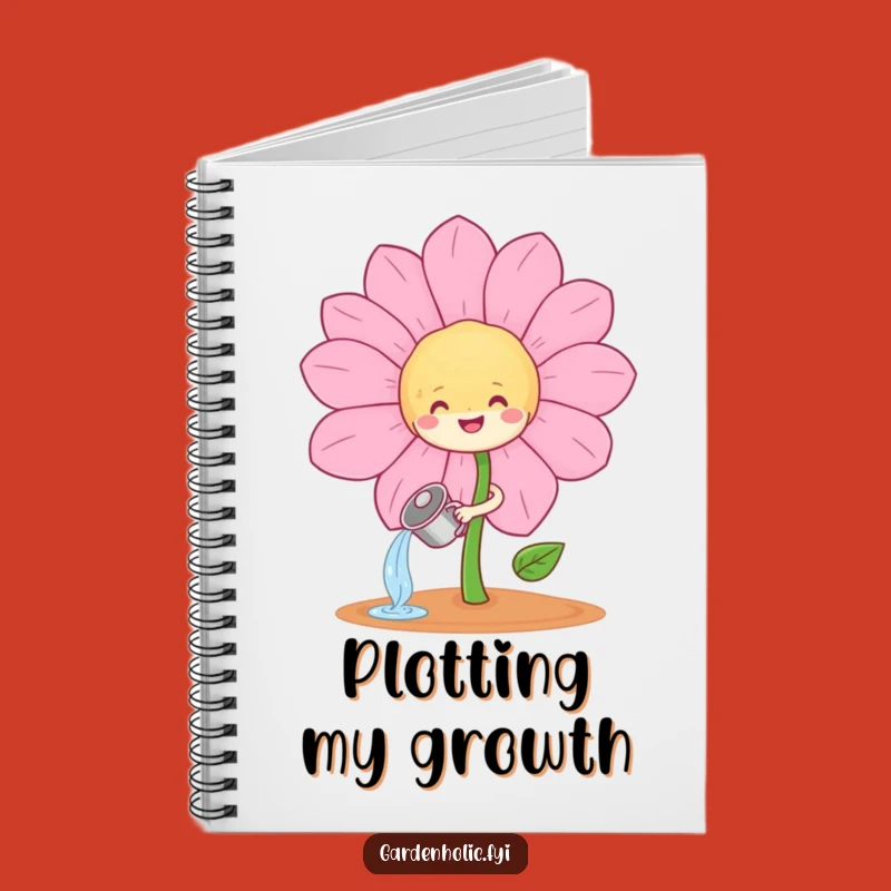 Funny Sprout Watering Flower Notebook: Garden Ideas Journal, Perfect Gift