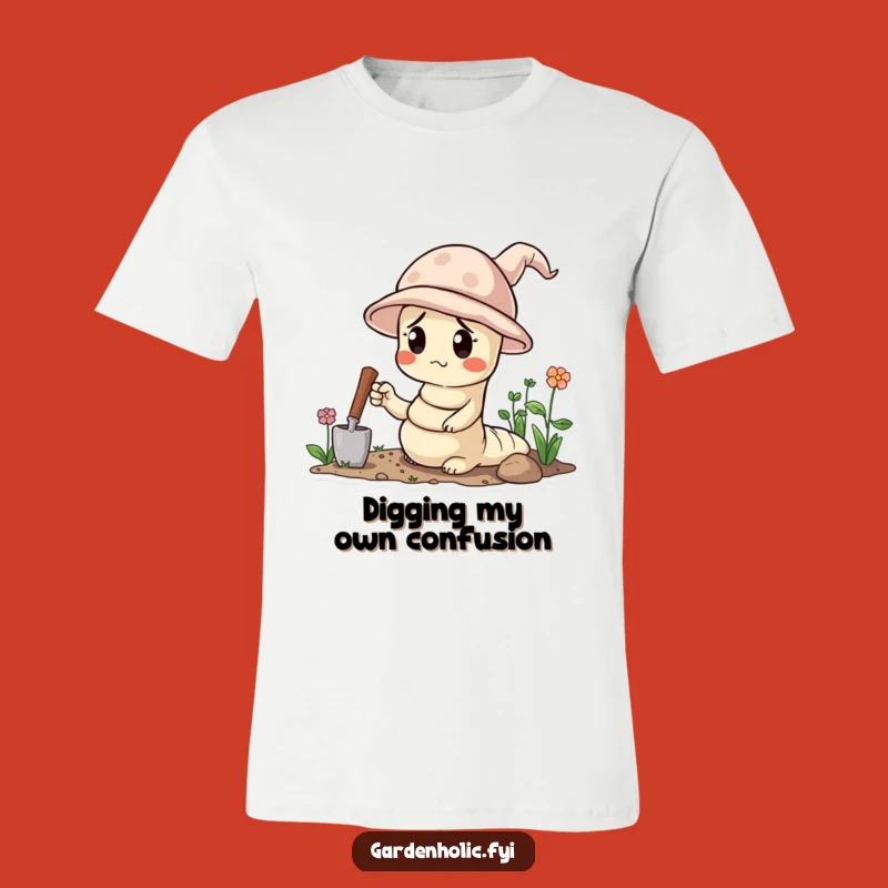 Funny Gardener Worm T-Shirt - Digging Up Laughs!