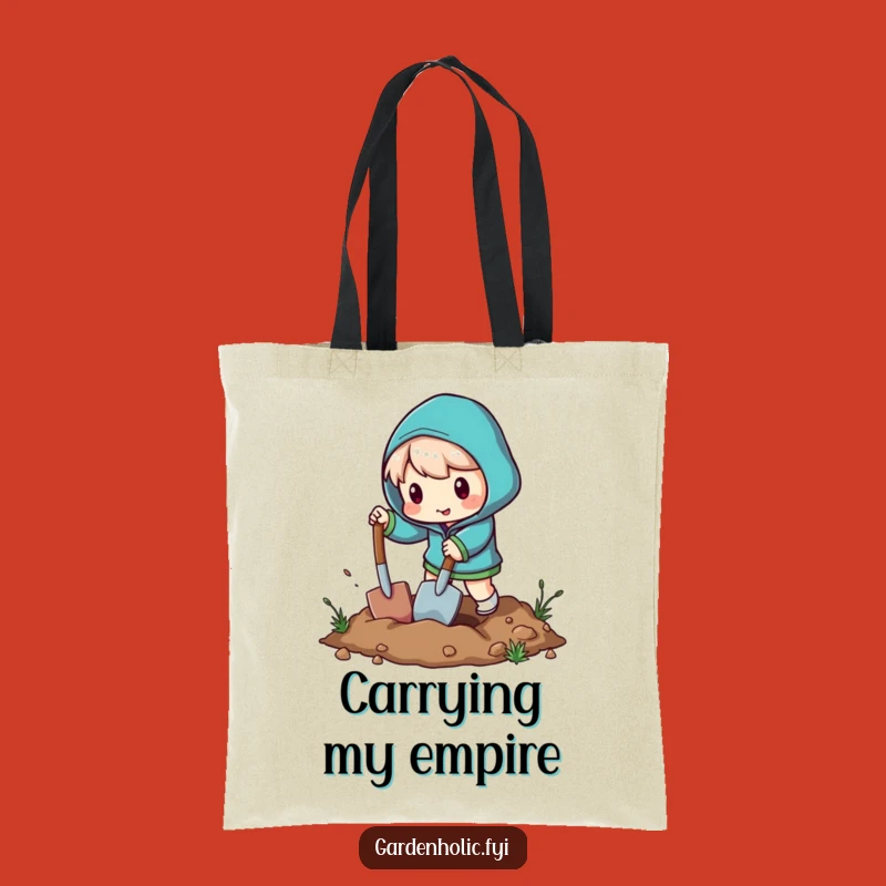 Funny Miniature Shovel Tote Bag - Carry Your Laughs with This Humorous Digging Design!