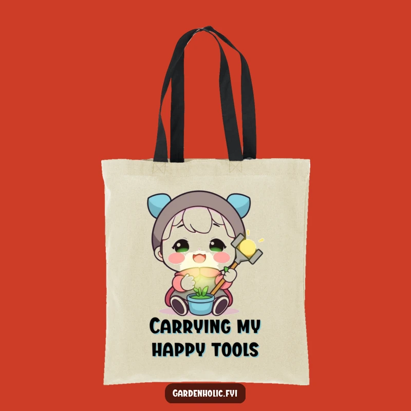 Funny Glowing Garden Tool Tote Bag: Carry Your Green Thumb's Joy!