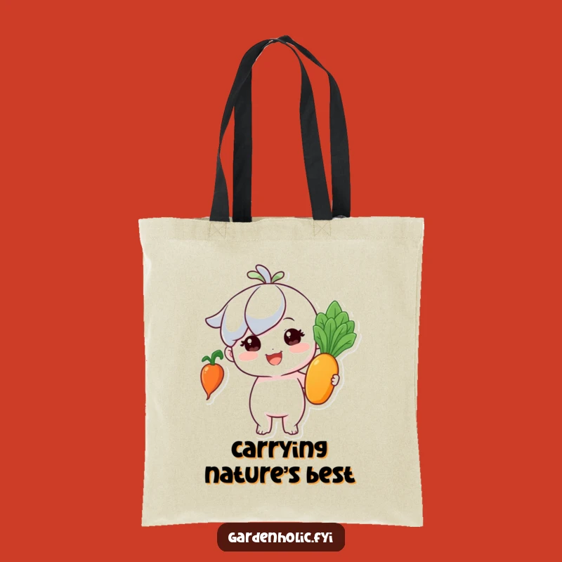 Funny Gardener Tote Bag: Tiny Victor's Shiny Vegetable Carry-All