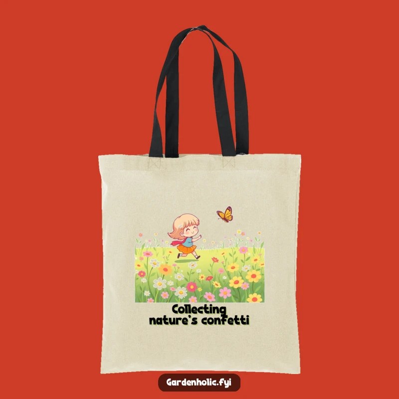 Funny Butterfly Chase Tote Bag - Eco-Friendly & Stylish Gift